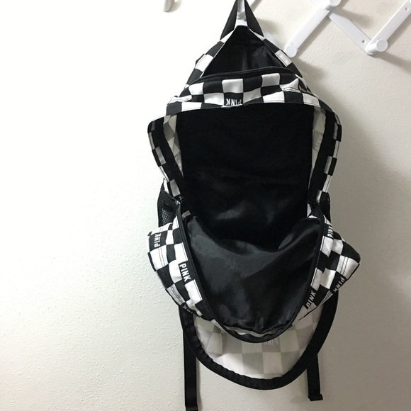 NEW Victoria’s Secret PINK Checker Backpack RARE - Picture 12 of 16